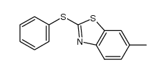 6-methyl-2-(phenylthio)benzo[d]thiazole结构式