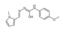 1-(4-methoxyphenyl)-3-[(E)-(1-methylpyrrol-2-yl)methylideneamino]urea结构式