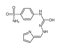 1-[[(E)-pyrrol-2-ylidenemethyl]amino]-3-(4-sulfamoylphenyl)urea结构式