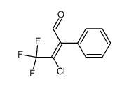 3-CHLORO-4,4,4-TRIFLUORO-2-PHENYL-BUT-2-ENAL structure