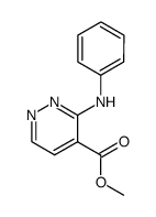 methyl 3-phenylamino-4-pyridazinecarboxylate Structure