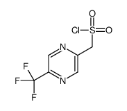 [5-(trifluoromethyl)pyrazin-2-yl]methanesulfonyl chloride结构式