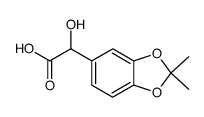 2-(3,4-O-isopropylidenedioxyphenyl)-2-hydroxyacetic acid Structure