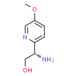 (S)-beta-amino-5-methoxy-2-pyridineethanol结构式