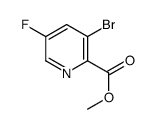 3-溴-5-氟吡啶甲酸甲酯结构式