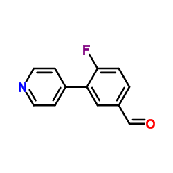 4-Fluoro-3-(pyridin-4-yl)benzaldehyde picture