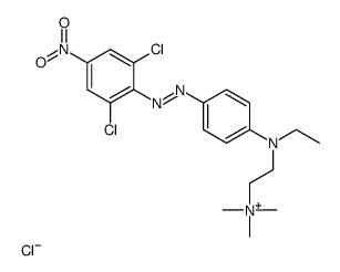 2-[4-[(2,6-dichloro-4-nitrophenyl)diazenyl]-N-ethylanilino]ethyl-trimethylazanium,chloride结构式