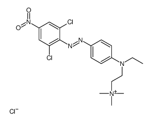 2-[4-[(2,6-dichloro-4-nitrophenyl)diazenyl]-N-ethylanilino]ethyl-trimethylazanium,chloride Structure