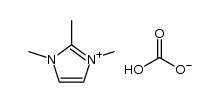 1,2,3-trimethylimidazolium hydrogen carbonate结构式