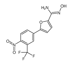 N'-hydroxy-5-[4-nitro-3-(trifluoromethyl)phenyl]furan-2-carboximidamide Structure