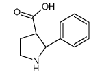 (2S,3S)-2-phenylpyrrolidine-3-carboxylic acid structure