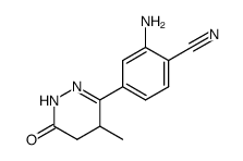 4,5-Dihydro-6-(3-amino-4-cyanophenyl)-5-methyl-3(2H)-pyridazinone结构式