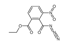 ethyl 2-(azidocarbonyl)-3-nitrobenzoate Structure