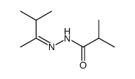 Propanoic acid,2-methyl-,(1,2-dimethylpropylidene)hydrazide (9CI)结构式