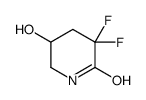 3,3-difluoro-5-hydroxypiperidin-2-one结构式