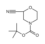 (R)-N-BOC-2-CYANOMORPHOLINE structure