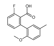 2-fluoro-6-(2-methoxy-5-methylphenyl)benzoic acid结构式