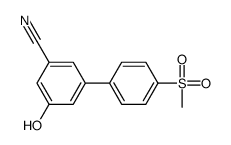 3-hydroxy-5-(4-methylsulfonylphenyl)benzonitrile Structure