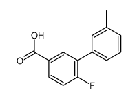 6-FLUORO-3'-METHYL-[1,1'-BIPHENYL]-3-CARBOXYLIC ACID structure