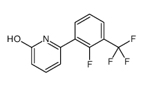 6-[2-fluoro-3-(trifluoromethyl)phenyl]-1H-pyridin-2-one结构式