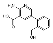 2-amino-5-[2-(hydroxymethyl)phenyl]pyridine-3-carboxylic acid结构式