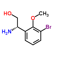 (2S)-2-Amino-2-(3-bromo-2-methoxyphenyl)ethanol Structure