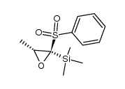 trans-3-methyl-2-phenylsulphonyl-2-trimethylsilyloxirane结构式