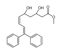 3,5-dihydroxy-9,9-diphenyl-6,8-nonadienoate结构式