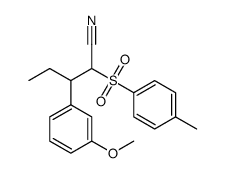 3-(3-methoxy-phenyl)-2-(toluene-4-sulfonyl)-pentanenitrile Structure