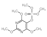 Phosphoric acid,dimethyl 2,4,6-trimethoxy-5-pyrimidinyl ester (8CI) structure