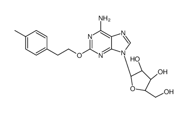 2-(2-(4-methylphenyl)ethoxy)adenosine structure