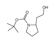 (R)-叔丁基 2-(2-羟基乙基)吡咯烷-1-羧酸结构式