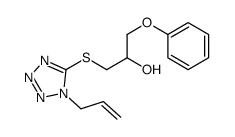 1-[(1-Allyl-1H-tetrazol-5-yl)sulfanyl]-3-phenoxy-2-propanol结构式