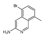 5-bromo-8-methyl-isoquinolin-3-ylamine结构式