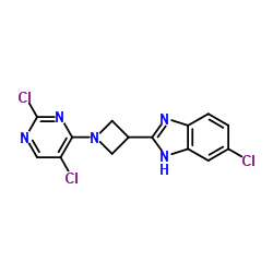 5-Chloro-2-[1-(2,5-dichloro-4-pyrimidinyl)-3-azetidinyl]-1H-benzimidazole Structure