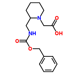 [2-({[(Benzyloxy)carbonyl]amino}methyl)-1-piperidinyl]acetic acid Structure