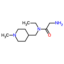 N-Ethyl-N-[(1-methyl-4-piperidinyl)methyl]glycinamide Structure