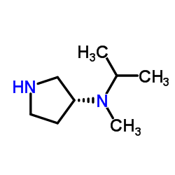 (3R)-N-Isopropyl-N-methyl-3-pyrrolidinamine Structure