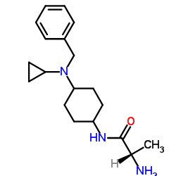 N-{4-[Benzyl(cyclopropyl)amino]cyclohexyl}alaninamide Structure