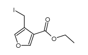 ethyl 4-iodomethyl-3-furoate结构式