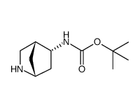 (1R,4R,5R)-2-氮杂双环[2.2.1]庚烷-5-基氨基甲酸叔丁酯结构式