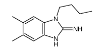 1-butyl-5,6-dimethylbenzimidazol-2-amine结构式