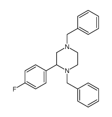 1,4-dibenzyl-2-(4-fluorophenyl)piperazine Structure
