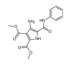 3-amino-4,5-dimethoxycarbonyl-2-phenylcarbamoylpyrrole Structure