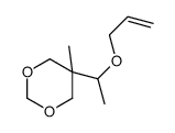 5-methyl-5-(1-prop-2-enoxyethyl)-1,3-dioxane Structure