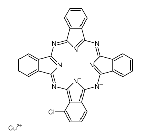 [2-chloro-29H,31H-phthalocyaninato-N29,N30,N31,N32]copper结构式