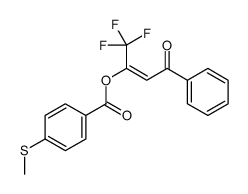 1-benzoyl-2-(4-methylthio)benzoyloxyethene结构式