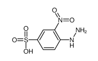 4-hydrazinyl-3-nitrobenzenesulfonic acid结构式
