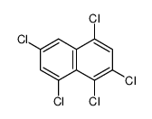 1,2,4,6,8-pentachloronaphthalene Structure