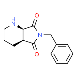 6-Benzyl-cis-2,8-diaza-bicyclo(4.3.0)nonan-7,9-dion结构式
